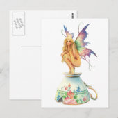 Tea Cup Fairy Postkarte (Vorne/Hinten)