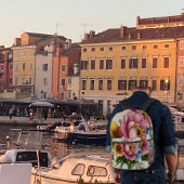 Tea Cup Floral Bouquet  Bedruckter Rucksack