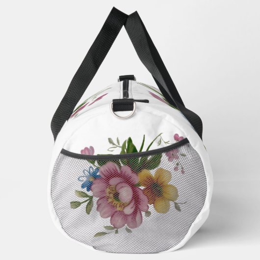 Tea Cup Floral Bouquet Duffle Bag (Rechts)