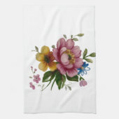 Tea Cup Floral Bouquet Geschirrtuch (Vertikal)