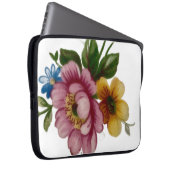 Tea Cup Floral Bouquet Laptopschutzhülle (Vorne Rechts)