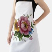 Tea Cup Floral Bouquet  Schürze