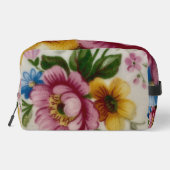 Tea Cup Floral Bouquet  Waschbeutel (Rückseite)