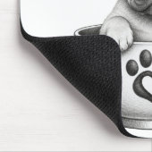 Tea Cup Französische Bulldogge Welpe Mousepad (Ecke)