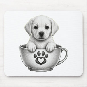 Tea Cup Labrador Retriever Welpe Mousepad