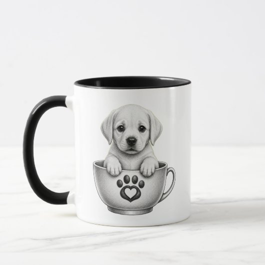 Tea Cup Labrador Retriever Welpe Tasse (Links)
