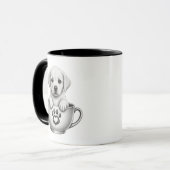 Tea Cup Labrador Retriever Welpe Tasse (Vorderseite Links)