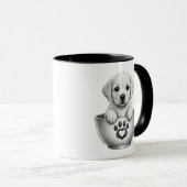 Tea Cup Labrador Retriever Welpe Tasse (VorderseiteRechts)