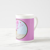 Tea-Cup mit Tee-Dampfbad China Design Porzellantasse (Vorderseite Rechts)