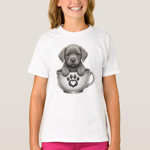Tea Cup Silber Labrador Retriever Welpe T-Shirt