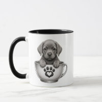 Tea Cup Silber Labrador Retriever Welpe