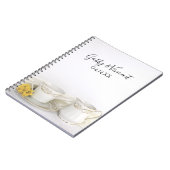 Tea Cup und Yellow Daisies Wedding Guest Book Notizblock (Linke Seite)