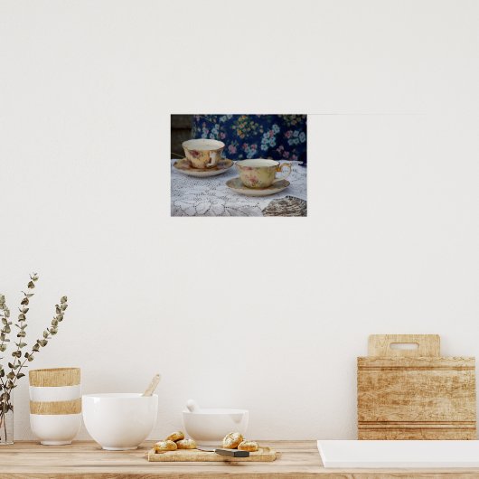 Tea Cups Poster (Küche)