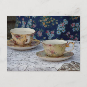 Tea Cups Postkarte