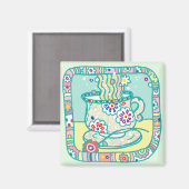 Tea Daze Magnet (Vorderseite/Rückseite)