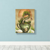 Tea Dragon 8x10 Canvas Print Leinwanddruck (Insitu (Holzboden))