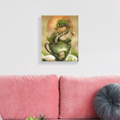 Tea Dragon 8x10 Canvas Print Leinwanddruck (Insitu (Wohnzimmer))