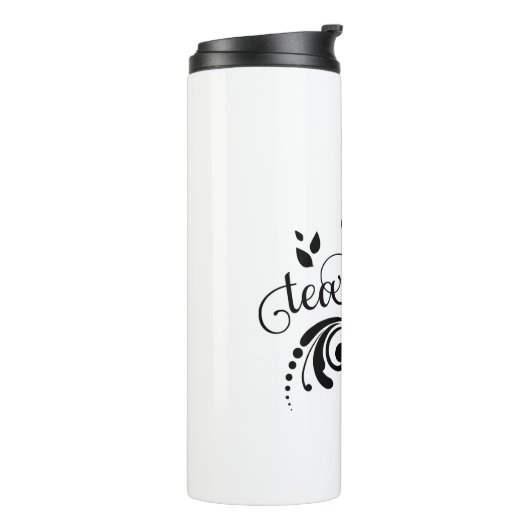 Tea Drinker, Geschenk für Tee Lover Thermosbecher (Nach links gedreht)