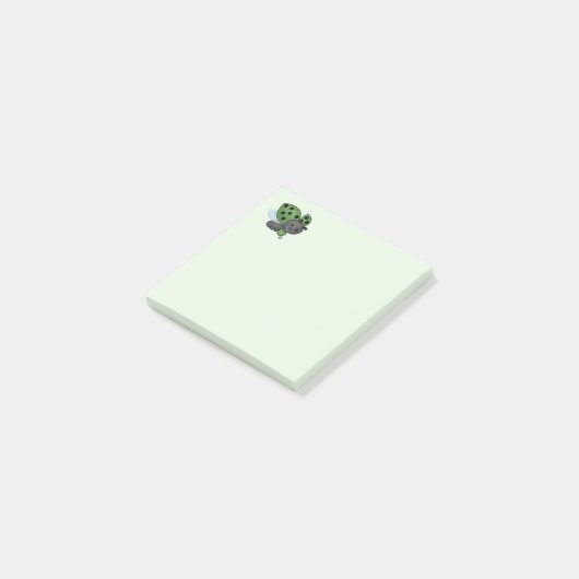 Tea Drinking Ladybug Post-it-Hinweise Post-it Klebezettel (angewinkelt)