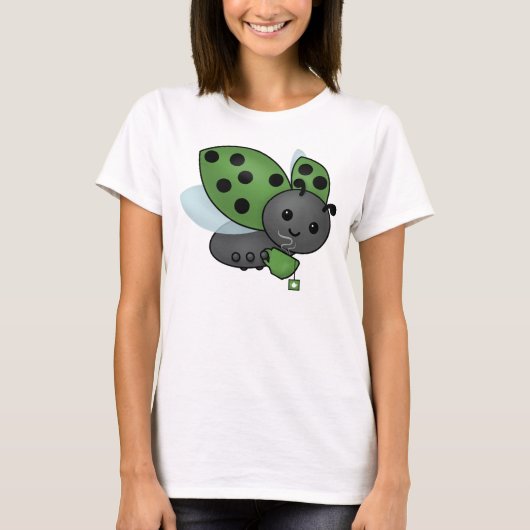 Tea Drinking Ladybug T - Shirt (Vorderseite)