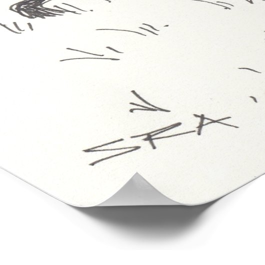 Tea Drinking Poster (Ecke)