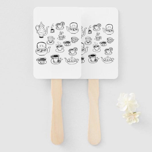 Tea Fächer (Vorne und Hinten)