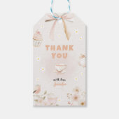 Tea for Three Birthday Invitation for Girls Geschenkanhänger (Vorderseite)