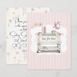 Tea For Two Baby Shower Digital-Download Einladung