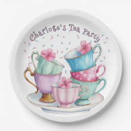 Tea for Two Elegant Girl's Birthday Party Pappteller