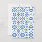 Tea for Two – Floral 2nd Birthday Dankeskarte (Rückseite)