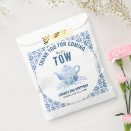 Tea for Two – Floral 2nd Birthday Party Geschenktütchen