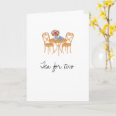 Tea for two, just for us.  karte (Gelbe Blume)