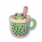 Tea Frog Aufkleber (Vorderseite)