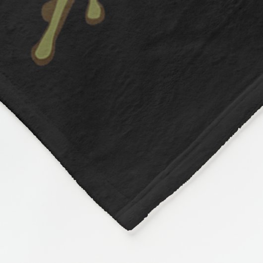 Tea Frog Mushroom Cnic Cute Nature Aesthetic Cotta Fleecedecke (Ecke)