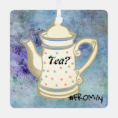 Tea? #FROMily from Fandom Liu Diner Design Ornament Aus Metall (Vorderseite)