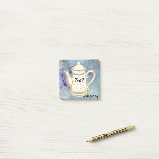 Tea? #FROMily from Fandom Liu Diner Design Post-it Klebezettel (Auf Schreibtisch)