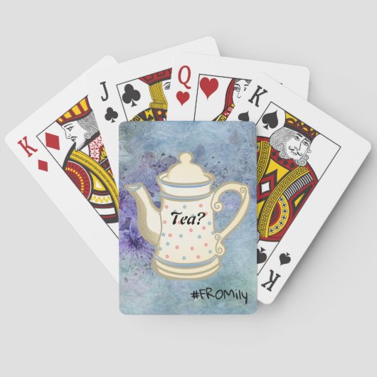 Tea? #FROMily from Fandom Liu Diner Design Spielkarten (Rückseite)