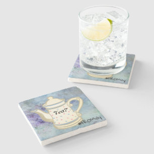 Tea? #FROMily from Fandom Liu Diner Design Steinuntersetzer