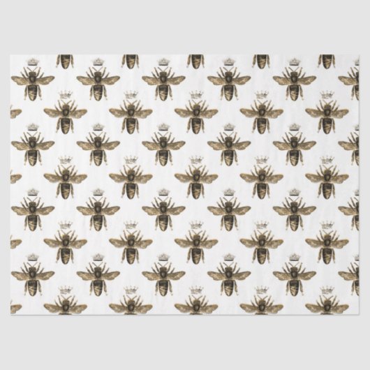 Tea Garden Bee Series Design 13 Tissue Paper Seidenpapier (Vorderseite)