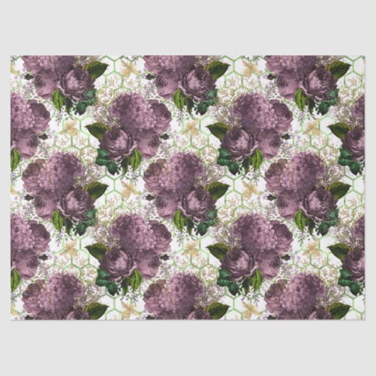 Tea Garden Bee Series Design 28 Tissue Paper Seidenpapier (Vorderseite)