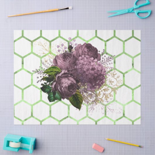 Tea Garden Bee Series Design 30 Seidenpapier (Basteln)