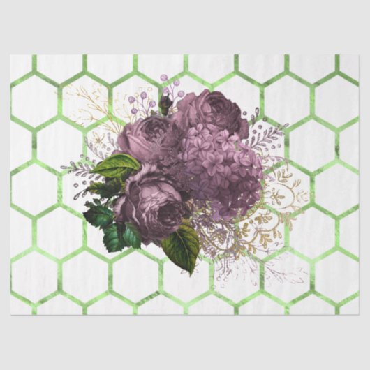 Tea Garden Bee Series Design 30 Seidenpapier (Vorderseite)