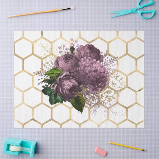 Tea Garden Bee Series Design 31 Seidenpapier (Basteln)