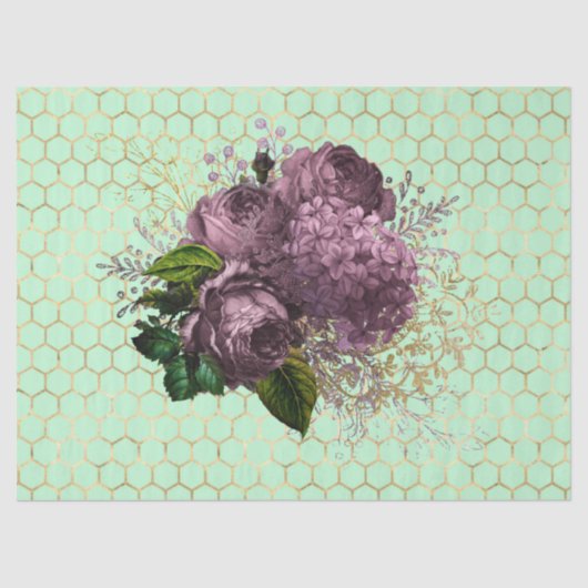 Tea Garden Bee Series Design 32 Seidenpapier (Vorderseite)