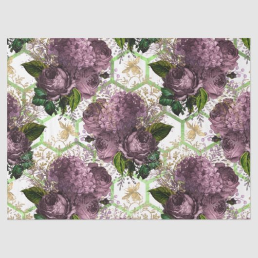 Tea Garden Bee Series Design 40 Seidenpapier (Vorderseite)