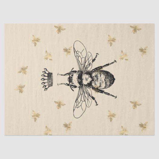 Tea Garden Bee Series Design 57 Seidenpapier (Vorderseite)