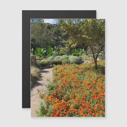 Tea Garden Blume Magnet (Vorne/Hinten)