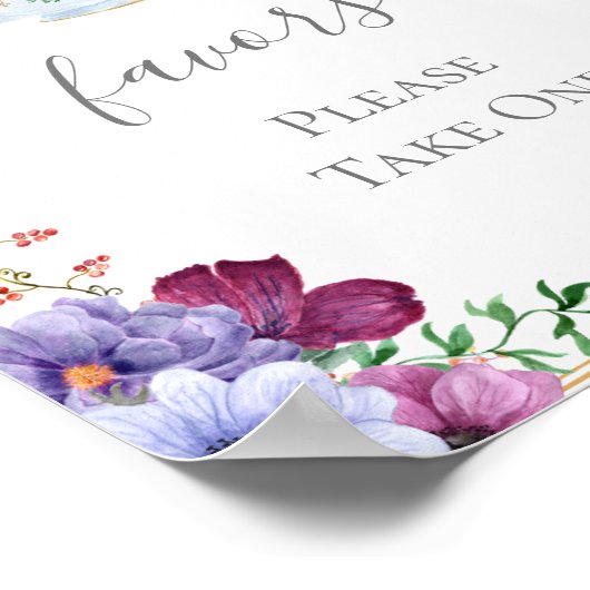 Tea-Gastgeschenk-Brautparty Poster (Ecke)