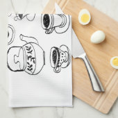 Tea Geschirrtuch (Viertel Falte)