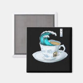 Tea Great Wave Off Kanagawa Magnet (Vorderseite/Rückseite)